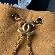 Chanel Mini 25 Handbag Light Brown Suede 22x20x12.5cm - 2
