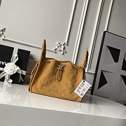 Chanel Small 25 Handbag Light Brown Suede 30x26x14cm - 1