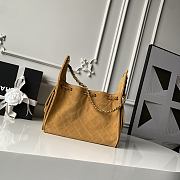 Chanel Small 25 Handbag Light Brown Suede 30x26x14cm - 3