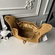 Chanel Small 25 Handbag Light Brown Suede 30x26x14cm - 2