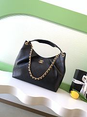 Chanel Shopping Bag Black Lambskin 35x29x13 - 1