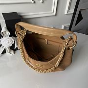 Chanel Shopping Bag Brown Suede 31x23.5x10cm - 2