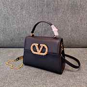 Valentino Garavani Small VSling Handbag Black 22x9x17cm - 1