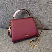 Valentino Garavani Small VSling Handbag Burgundy 22x9x17cm - 2