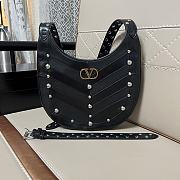 Valentino Garavani Hoboho Hobo Bag Black Studs 28x21.5x3cm - 1