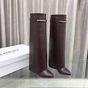 Givenchy Shark Pinch boots in leather Brown - 1