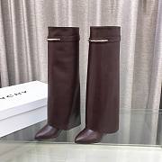 Givenchy Shark Pinch boots in leather Brown - 2