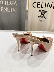 Christian Louboutin Cassia Satin Ballerina Pink Pumps 100mm - 4