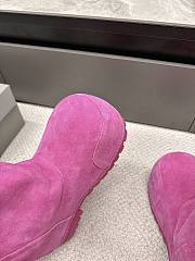 Balenciaga Alaska Fur Pink High Boots - 4