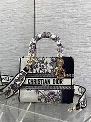 Dior Lady D-lite White Purple 24cm - 1