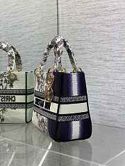 Dior Lady D-lite White Purple 24cm - 3