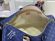 Louis Vuitton Keepall Bandoulière 50 Blue 50x29x23cm - 2