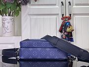 Louis Vuitton Nil Monogram Blue 25x17.5x11cm  - 4