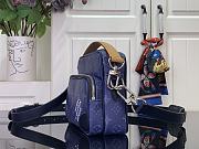 Louis Vuitton Nil Monogram Blue 25x17.5x11cm  - 3