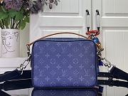 Louis Vuitton Nil Monogram Blue 25x17.5x11cm  - 2