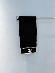 Chanel Black Pink Scarf - 1