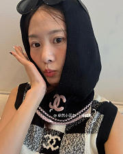 Chanel Black Pink hat - 2