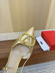 Valentino Vlogo Pump Gold Heel 7.5cm - 4