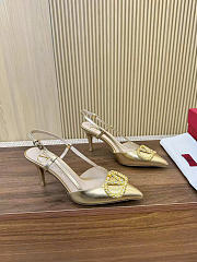 Valentino Vlogo Pump Gold Heel 7.5cm - 3