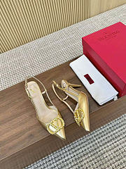 Valentino Vlogo Pump Gold Heel 7.5cm - 2