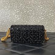 Valentino Garavani Small Locò Shoulder Bag Black 19x10.5x5cm - 3