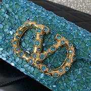 Valentino Garavani Small Locò Shoulder Bag Green 19x10.5x5cm - 3