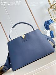Louis Vuitton Capucines GM Souple Blue 38x23x16cm - 1