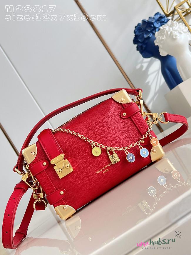 Louis Vuitton Side Trunk PM Red 19x12.5x7.5cm - 1