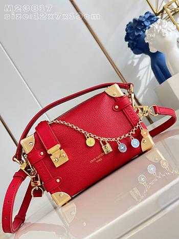 Louis Vuitton Side Trunk PM Red 19x12.5x7.5cm