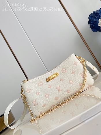 Louis Vuitton Pochette Liv White 24.5x13.5x6.5cm