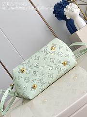 Louis Vuitton Bella Perforated Mahina Calfskin Green 22x14x19cm - 5