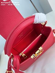 Louis Vuitton Capucines East-West Mini Red 22x12x8cm - 4