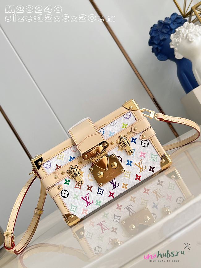 Louis Vuitton Petite Malle White 20x12.5x6cm - 1