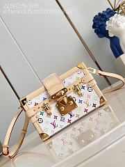 Louis Vuitton Petite Malle White 20x12.5x6cm - 1