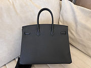 Hermes Birkin 35 Epsom Leather Black Silver 35cm - 4