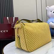 Gucci Half Horsebit medium yellow shoulder bag 31.5x17x12cm - 4
