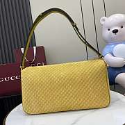 Gucci Half Horsebit medium yellow shoulder bag 31.5x17x12cm - 3