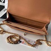 Chanel Top Handle Brown Lambskin Gold 19x12x5cm - 2