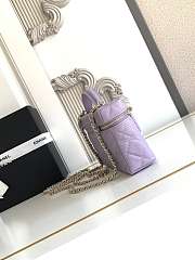 Chanel Handle Vanity Purple Caviar 19.5x17x5cm - 5