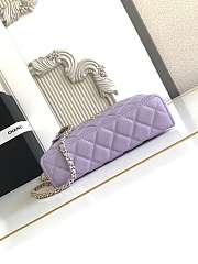 Chanel Handle Vanity Purple Caviar 19.5x17x5cm - 4
