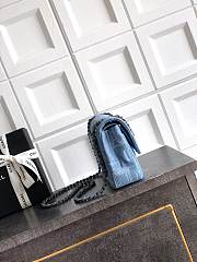Chanel Flap Bag Denim Blue 25cm - 4