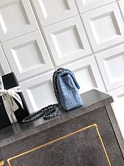 Chanel Flap Bag Denim Blue 20cm - 5