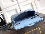 Chanel Flap Bag Denim Blue 20cm - 2