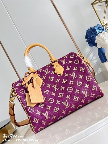 Louis Vuitton Speedy P9 30 Purple 32x22.5x18cm