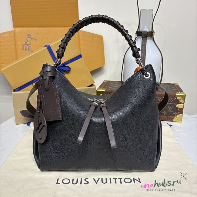 Louis Vuitton Beaubourg Hobo Mm Mahina Black 32x26x17cm - 1