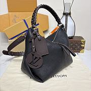 Louis Vuitton Beaubourg Hobo Mm Mahina Black 32x26x17cm - 5