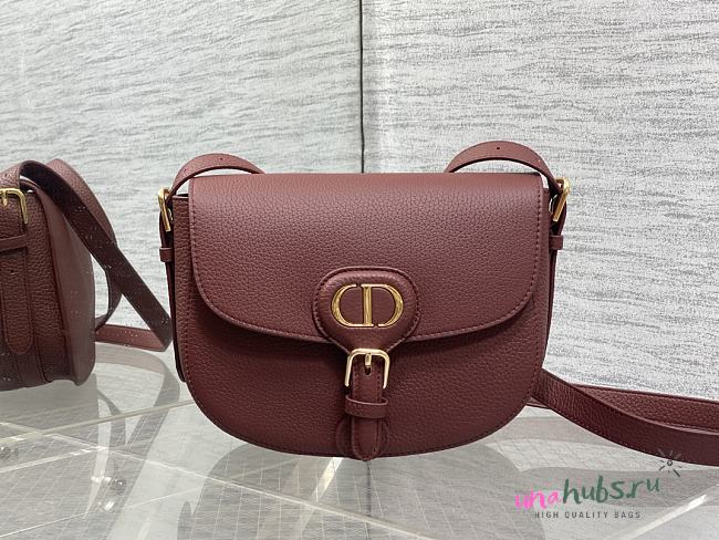 Dior Bobby Burgundy Calfskin Bag 22x17x5cm - 1