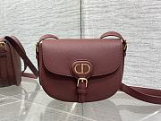 Dior Bobby Burgundy Calfskin Bag 22x17x5cm - 1