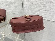 Dior Bobby Burgundy Calfskin Bag 22x17x5cm - 5