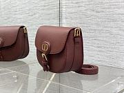 Dior Bobby Burgundy Calfskin Bag 22x17x5cm - 4